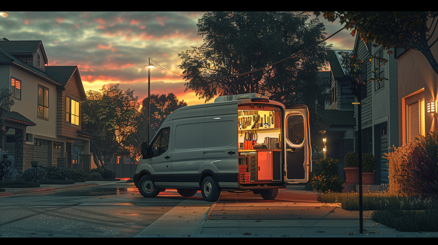 Mobile automotive locksmith van serving neighborhoods in Aledo TX